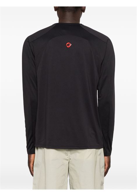 light fl half zip ls t-shirt man black HIKING PATROL | 1016-022600001